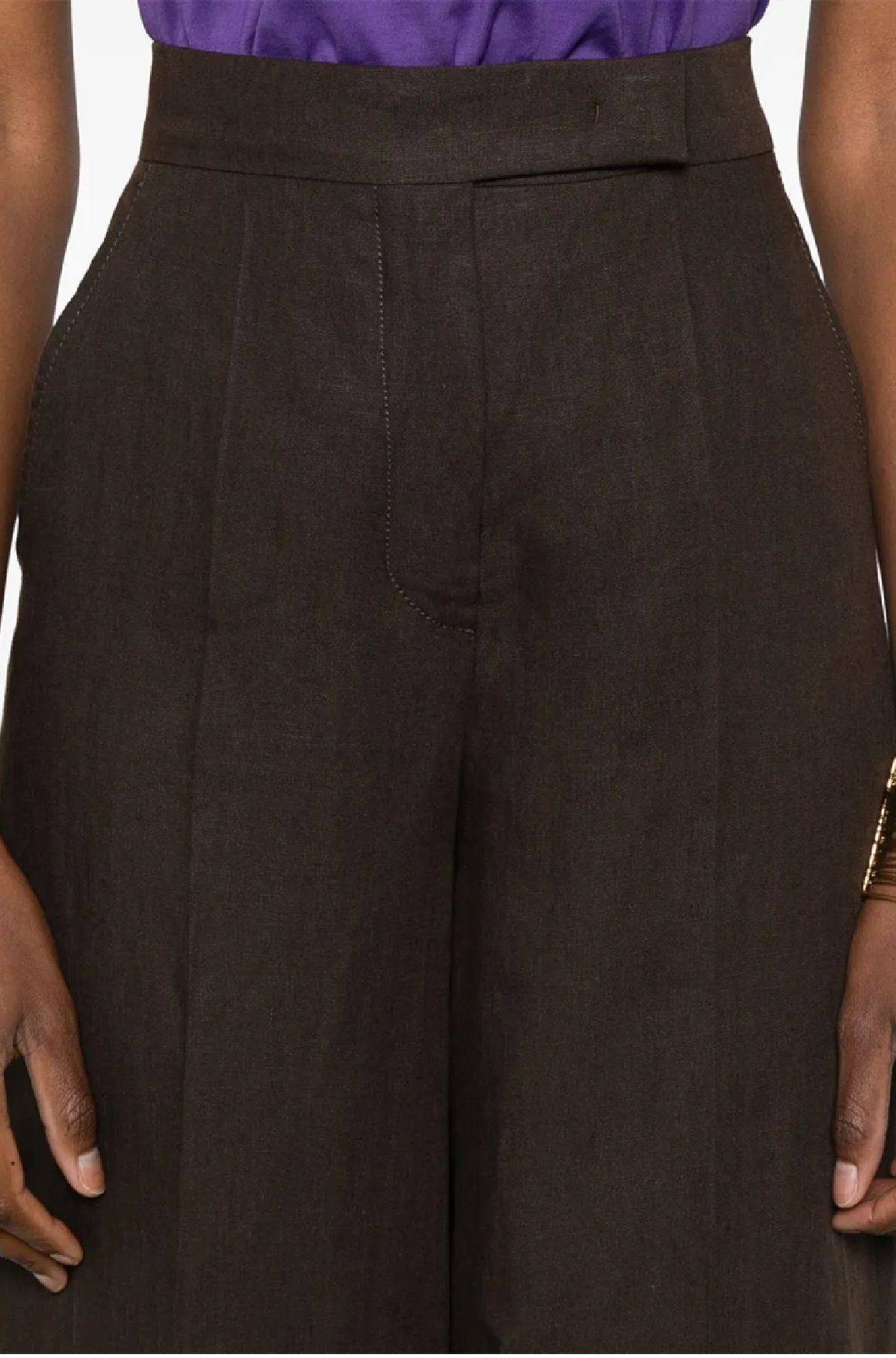 パンツ MAX MARA Woman Pants Brown 2511131092600 002 Effortlessly Chic: MAX MARA SEQUOIA Linen Pants for SS25 - Women